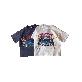 full image Rainbow pattern, shine, short sleeve T-shirt, Children's clothes, cotton